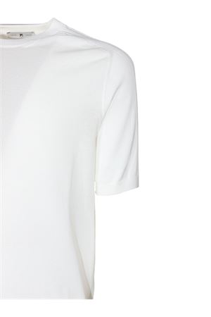 White cotton knit T-shirt PT TORINO | TL4SGM170ICH73MGU0010